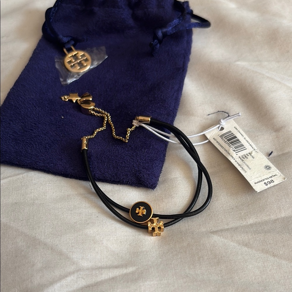 Tory Burch Black and Gold Bracelet